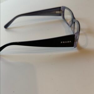 Prada Dark Purple with Light Purple Accent. These are in excellent condition.